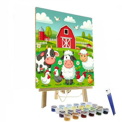 Happy Farmyard Fun DIY Paint By Numbers