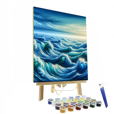 Sapphire Seas Paint By Numbers Art