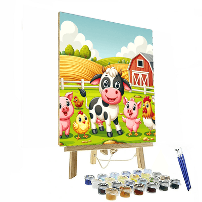 Fantasy Farm Fun Paint By Numbers Art