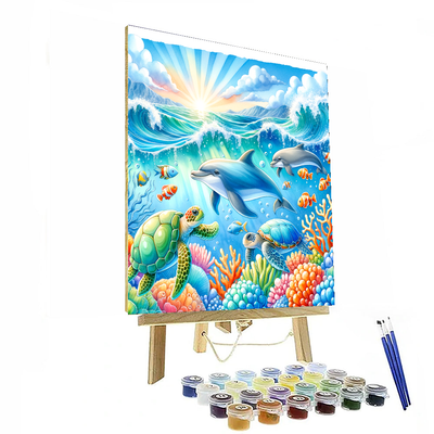 Happy Ocean Life Paint By Numbers