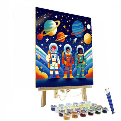 Space Cadet Adventure Painting Number Kit