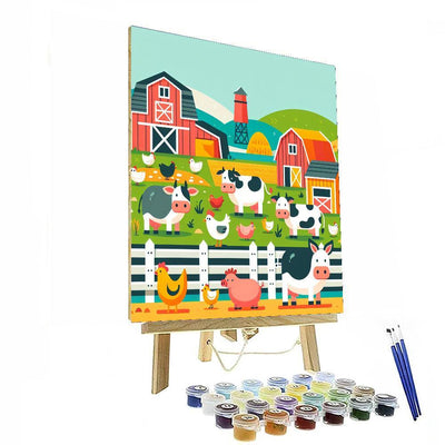 Farmyard Fun Time Paint By Number