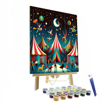 Whimsical Circus Fantasy Paint By Color