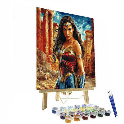 Gal Gadot: Wonder Woman's Timeless Valor Numbered Painting Kits