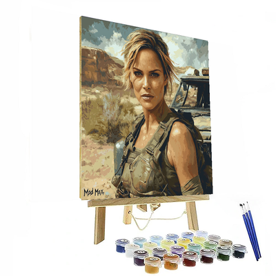 Charlize Theron: Warrior Grace On The Silver Screen Painting Number Kit