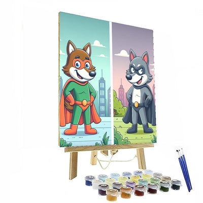 Animal Heroes And Villains Painting By Numbers Kit