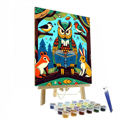 Wise Owl Storyteller Painting Number Kit