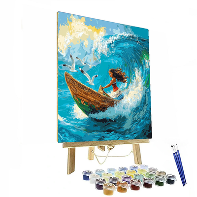 Moana's Island Voyage Kit - Disney Inspired Paint By Color