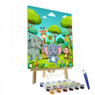 Animal Adventure Paint By Numbers Art