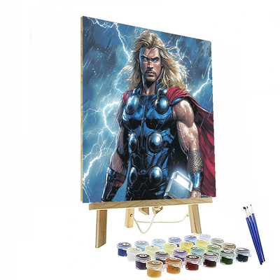 Chris Hemsworth: Journey Of The Thunder God Thor Paint By Number