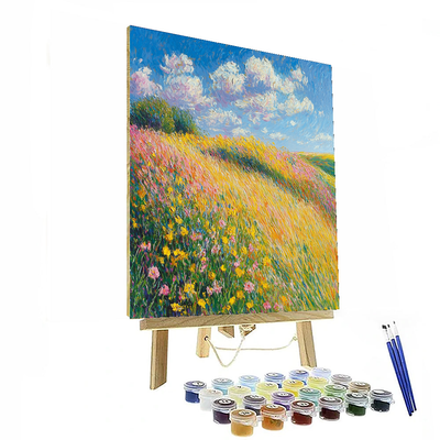 Claude Monet Inspired Sunlit Meadows  Painting By Numbers Kit