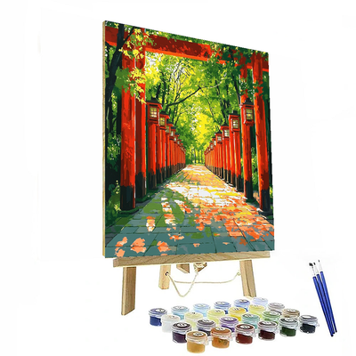 Fushimi Inari Trail - Kyoto Paint By Numbers Art