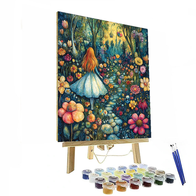 Alice's Curious Adventures - Disney Inspired Numbered Painting Kits