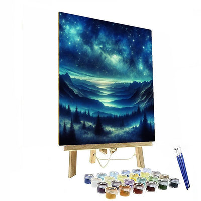 Starlit Mountain Adventure Paint By Numbers