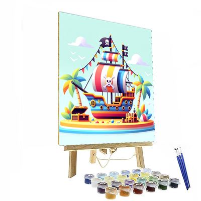 Pirate Treasure Island Paint By Numbers Kits