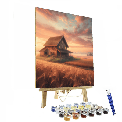 Quiet Farmhouse Dawn Painting By Numbers Kit