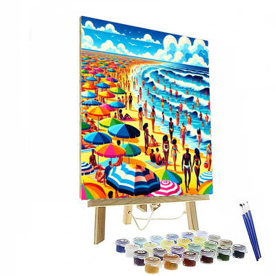 Sunny Days At The Beach Painting By Numbers Kit