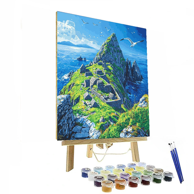 Skellig Michael - Ireland Numbered Painting Kits