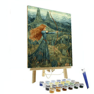 Merida's Highland Gathering - Disney Inspired Paint By Numbers Art