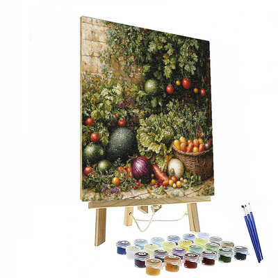 Pieter Bruegel The Elder Inspired Vintage Vegetable Garden  Paint By Color