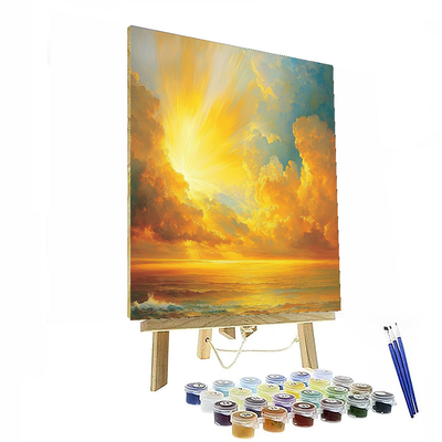 J.M.W. Turner Inspired Rays Of Inspiration  Paint By Numbers Art