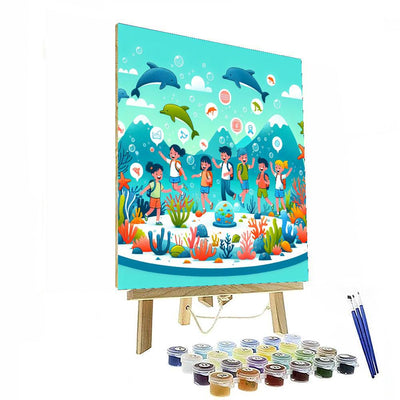 Undersea Expedition Painting Number Kit