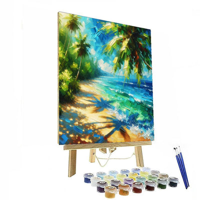 Tropical Beach Bliss Paint By Numbers