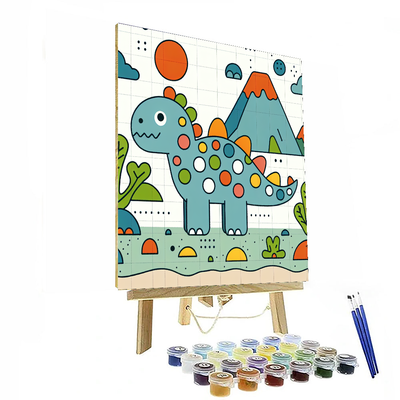 Dinosaur Adventures: Prehistoric World Paint By Numbers Kits