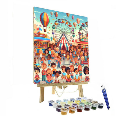 Colorful Carnival Spectacle Paint By Color