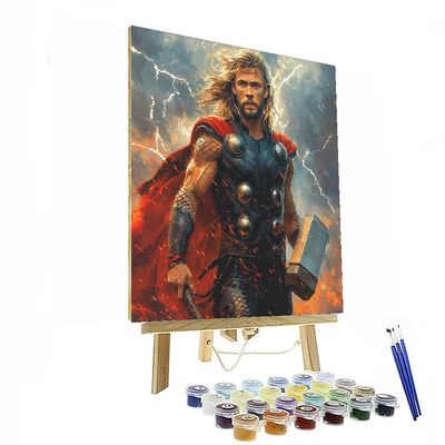 Chris Hemsworth: The Thunder God’s Epic Journey Paint By Number