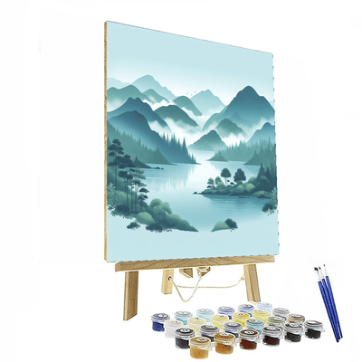 Tranquility Of The Lake DIY Paint By Numbers