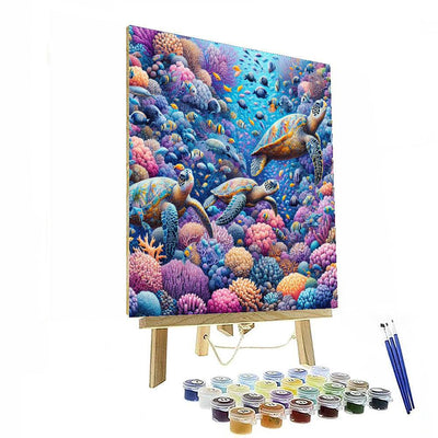 Enigmatic Coral Reef Painting By Numbers Kit