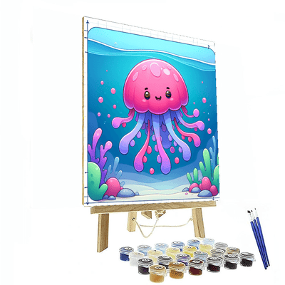 Jovial Jellyfish Painting By Numbers Kit