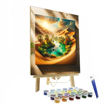 Sunlit Desert Oasis Paint By Numbers Kits