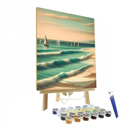 Vintage Coastal Getaway Paint By Numbers Kits