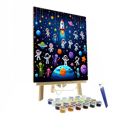 Exciting Galactic Adventures DIY Paint By Numbers