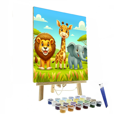 Exciting Safari Expedition Paint By Numbers Kits