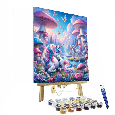 Fantasy Unicorn Land Painting By Numbers Kit