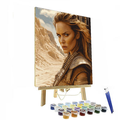 Charlize Theron: The Fierce Strength Of Furiosa Paint By Numbers Art