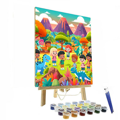 Dino Days Out Painting By Numbers Kit