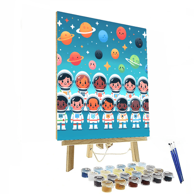 Astronaut Pioneers Numbered Painting Kits