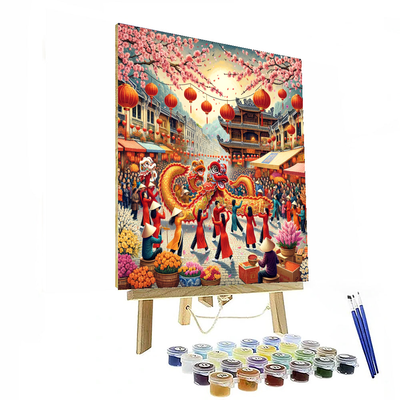 Tet Festival - Vietnam Painting Number Kit