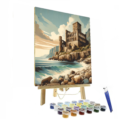 Ancient Seaside Ruins DIY Paint By Numbers