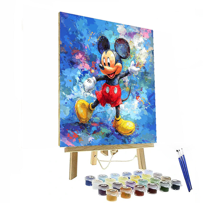 Mickey Mouse Adventure Wall Decor - Disney Inspired Paint By Numbers Art