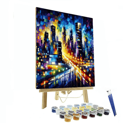 Energetic City Skyline Painting By Numbers Kit