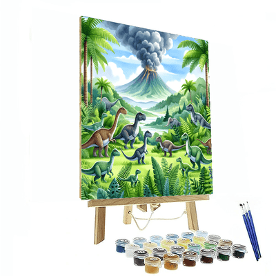 Dinosaur Jungle Safari Paint By Numbers Kits