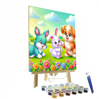 Animal Friends Playtime DIY Paint By Numbers