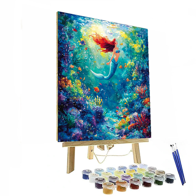 The Little Mermaid Underwater Adventure - Disney Inspired Painting By Numbers Kit