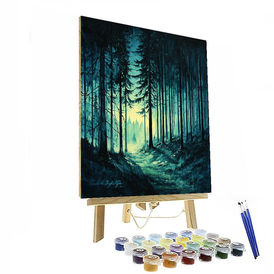 Caspar David Friedrich Inspired Mysterious Forest Encounters  Paint By Numbers Kits