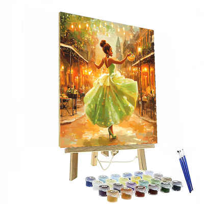 Tiana's Magical Night Out - Disney Inspired Number Painting